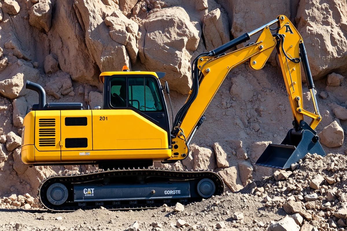 20 Ton Excavator with Pecker available for hire in Cape Town